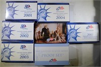 U.S. PROOF SETS: 2009, 2007, 2004, 2003,