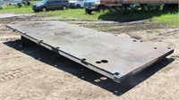 Steel Flat Bed w/Hoist, 92"x 17ft