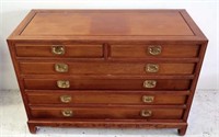 Chinese solid rosewood chest of drawers