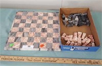 Marble Chess Board & Pieces