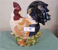Large Ceramic Rooster Canister