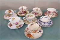 Group Of Bone China Cups & Saucers