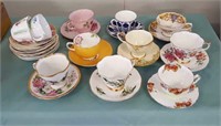 Group Of Bone China Cups & Saucers Plus Extras