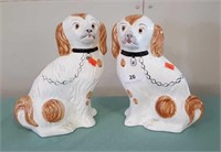 Pair Of Staffordshire Style Dogs