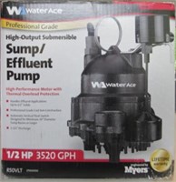 New Water Ace Sump Pump Still in Box