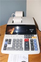 Sharp electronic printing calculator