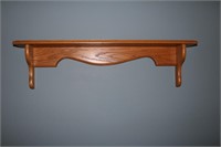 Two oak shelves (one 36 inches other 60 inches)