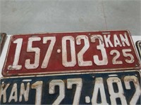 1925 Kansas License plate