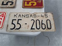 1945 Kansas license plate