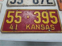 1941 Kansas license plate