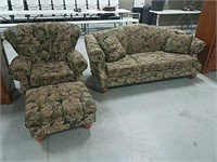 3 piece floral sofa set