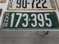 1924 Kansas License plate