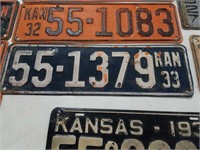 1933 Kansas License plate