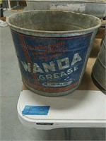 Wanda grease galvanized pail