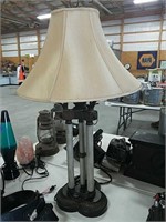 2 bulb pull chain lamp