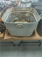 Square galvanized bucket