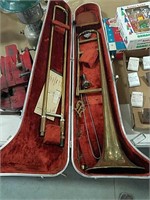 Olds brass trombone