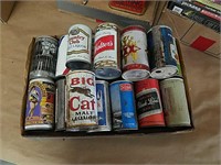 Flat of beer cans