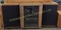 Scott stereo, cabinet and speakers