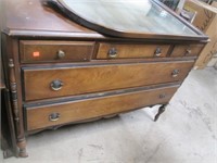 Antique Chest Of Drawers & Hanging Mirror