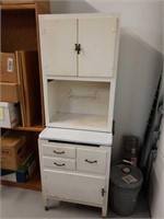 Small white Hoosier cabinet