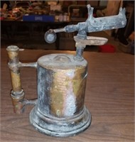 Vintage Brass Hand Torch 10" Tall