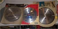 Three 7 1/4" Circular Saw Blades