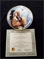 Limited edition hear me great spirit collectible
