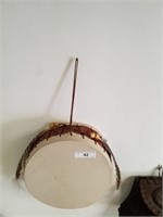 Vintage hand-made Native American drum