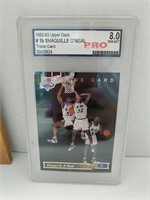 Graded Upper Deck Shaquille Oneal Rookie Card