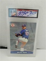 Graded Topps Seung Song Signed Rookie Card