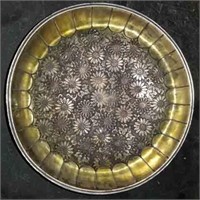 Japanese Silver Plate Flower Bowl