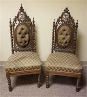 2 Gothic Revival Chairs