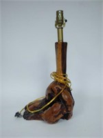Lamp Made from a Piece of Burl