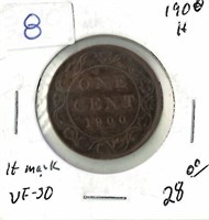 CANADIAN 1900 H LARGE PENNY