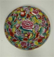 Chinese Ceramic Millefleur Cabinet Plate