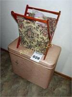 Vintage Laundry Hamper & Knitting Basket