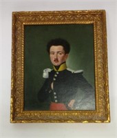 Oil on Canvas Military Portrait