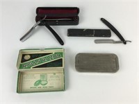 Three Pieces of Cased Shaving Accessories
