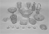 Lot of Early Pressed Glass (19)
