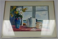 Still Life Watercolor signed C. Prior