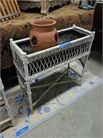 Wicker Planter And Flower Pot