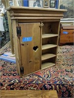Small Wood Cabinet With Heart