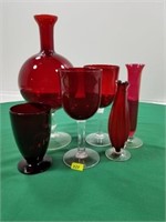 Assorted Ruby Glass