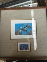Framed 1979 Bird Stamp