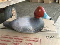 Red And Blue Duck Decoy