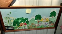 Painting Of Farm With Photo Of Artist