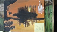 Sunset On Lake Painting