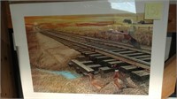 Signed "Prairie Rails" Painting