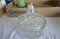 Crystal 6" High Candy Dish